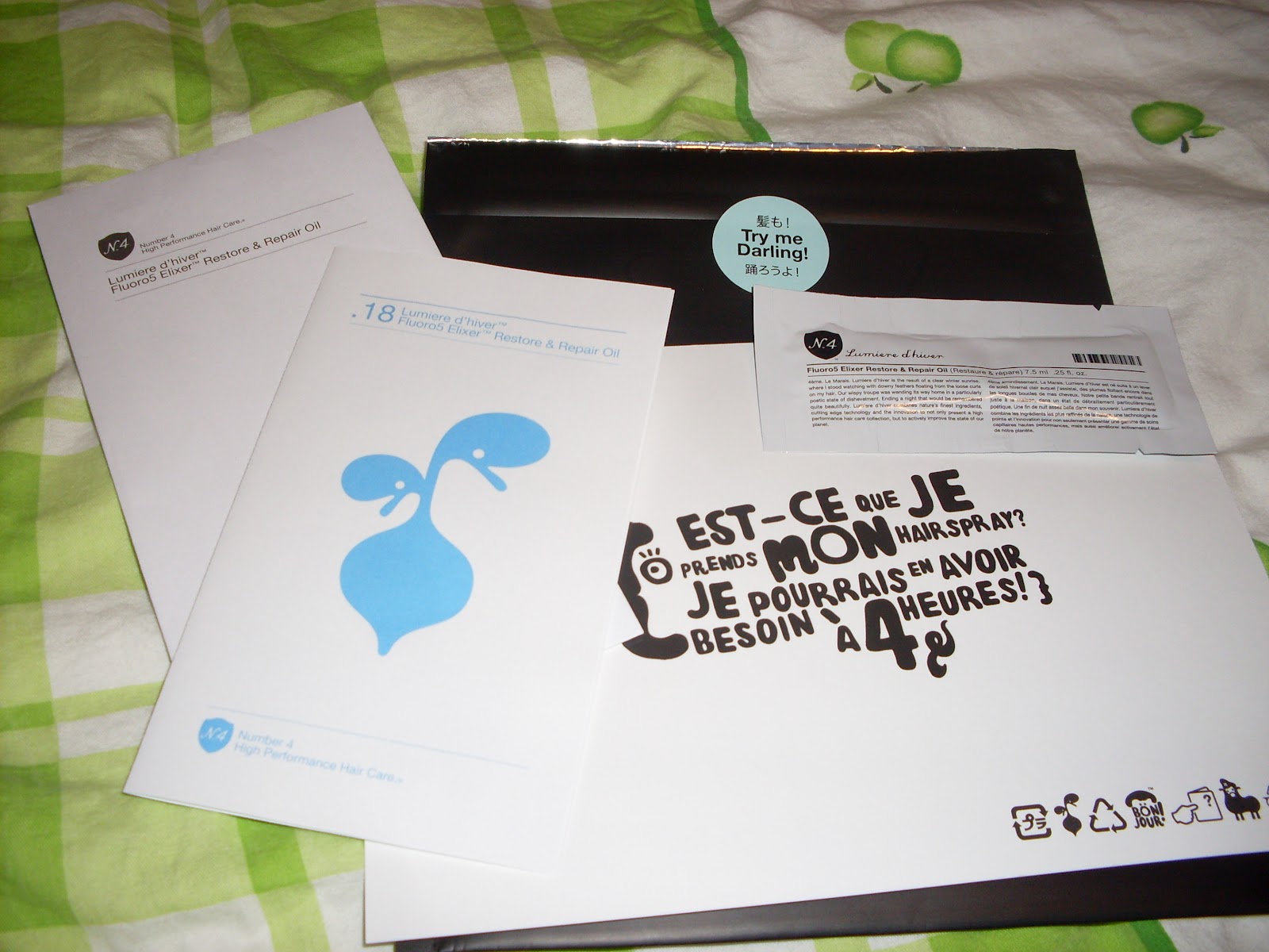 Somewhere In This World I Received My Number 4 Hair Care Sample