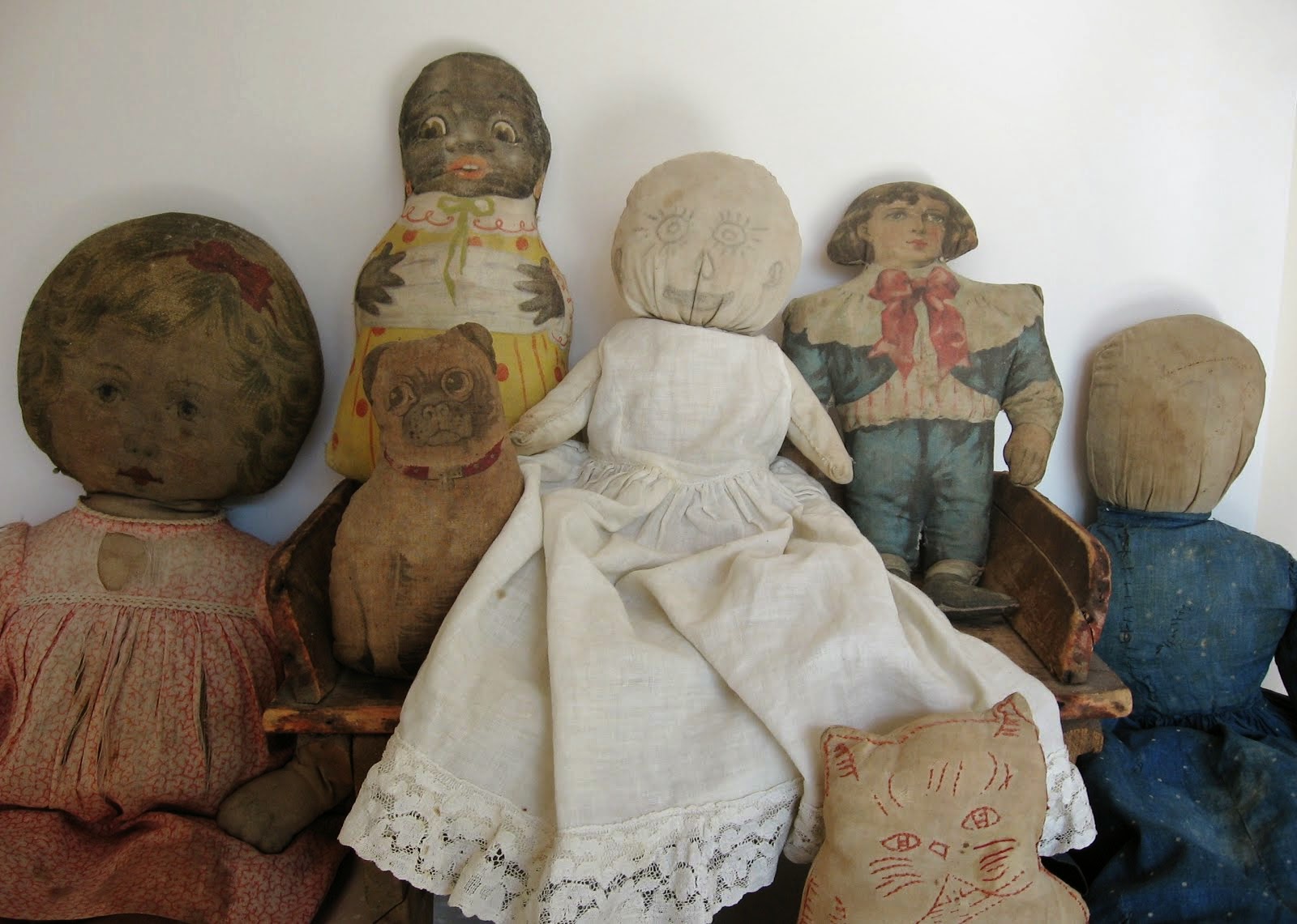 Antique Cloth Dolls & More