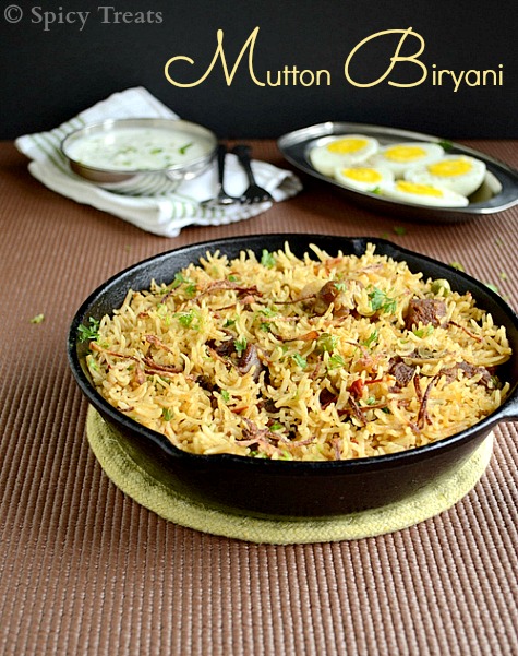 Spicy Treats: Mutton Biryani / Easy Mutton Biryani Recipe / Mutton Recipes