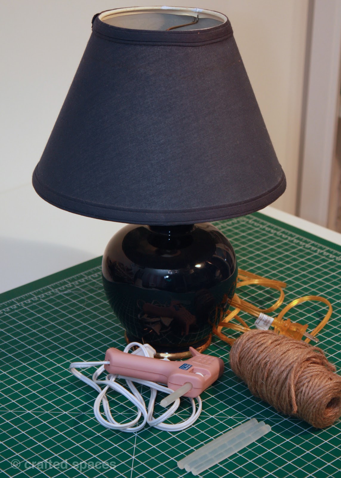 Crafted Spaces DIY Lampshade Makeover