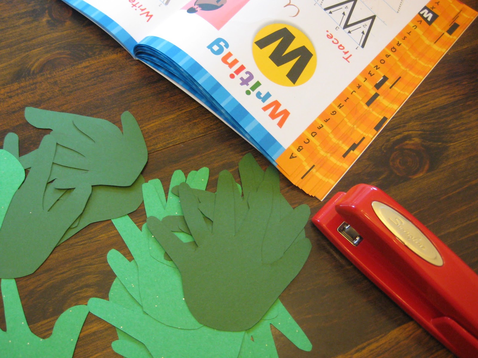 Cook. Teach. Grow. Handprint Wreath