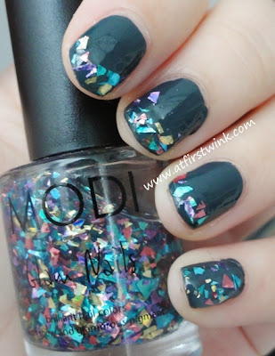 Modi Glam nails 53 - Sparkle Real Mix swatches