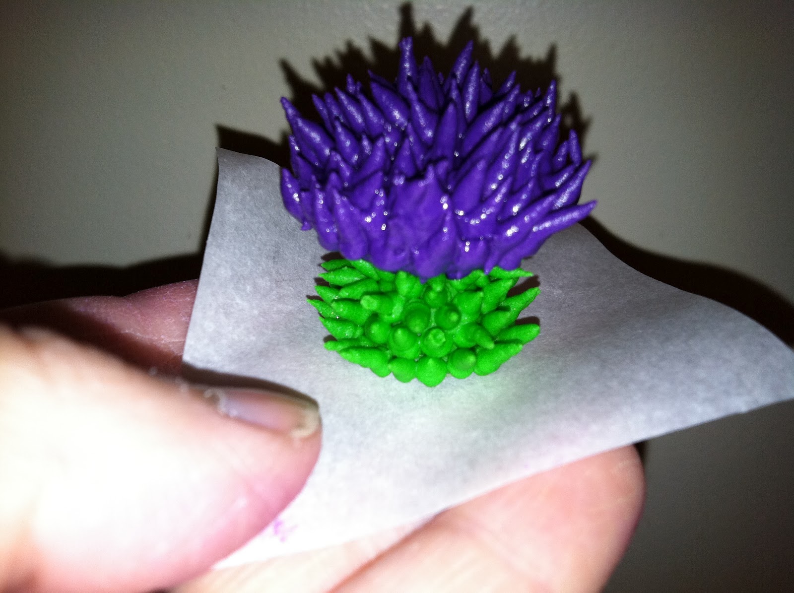 The Iced Queen Royal Icing Thistle