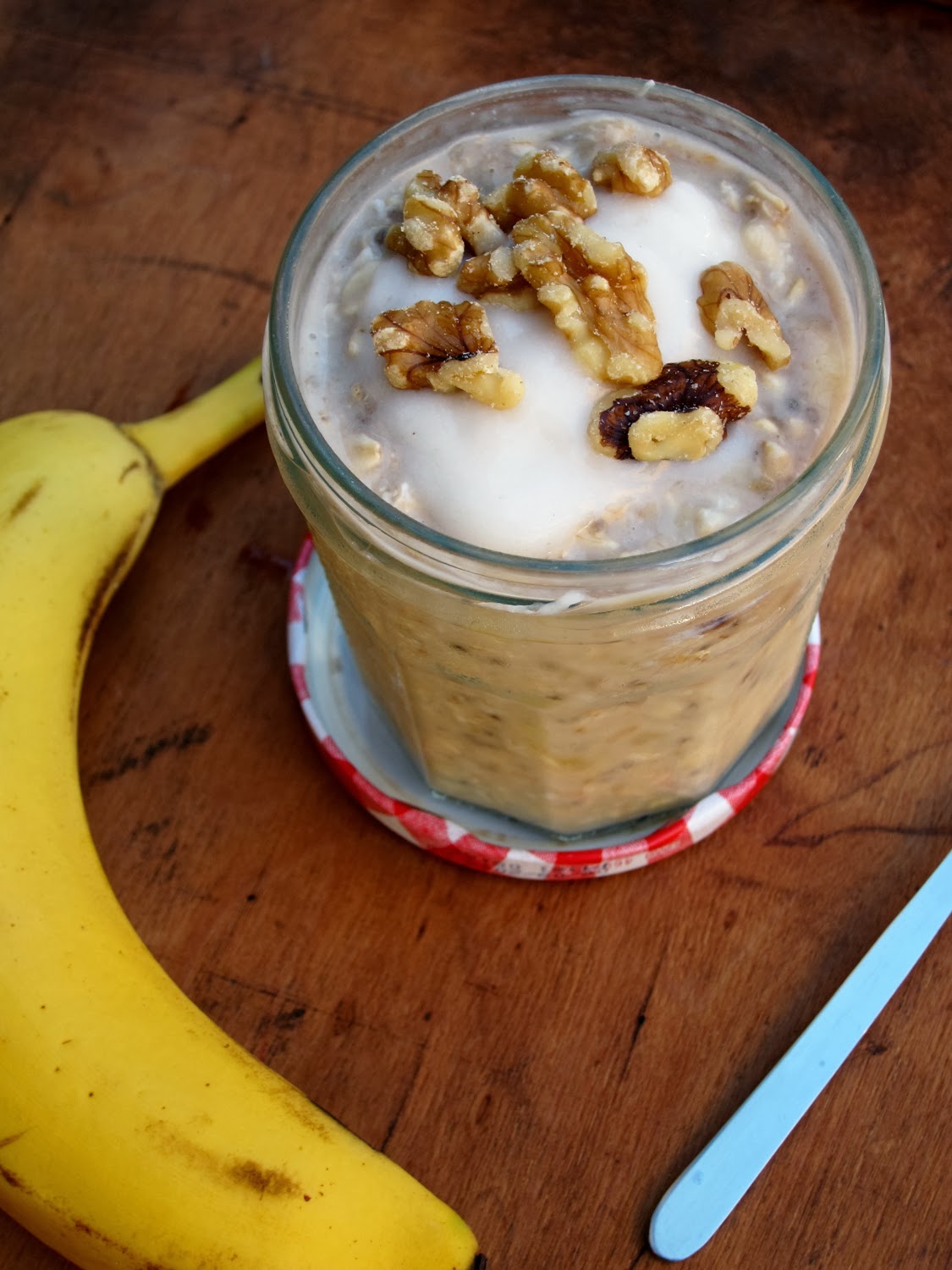 The Oatmeal Artist Banana Cream Pie Overnight Oatmeal