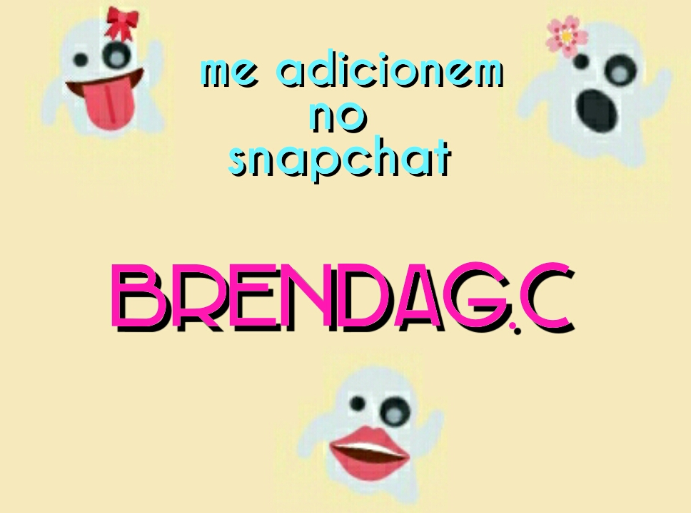 Meu snapchat!