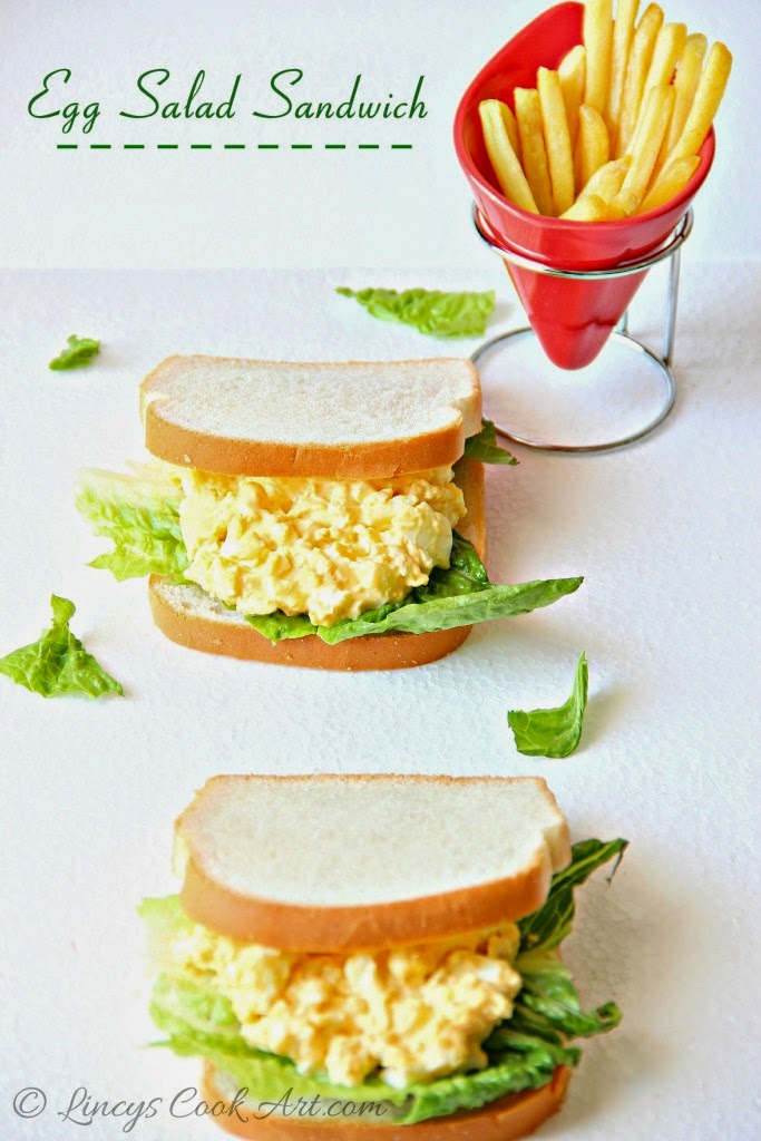 Egg Salad Sandwich ~ Lincy's Cook Art