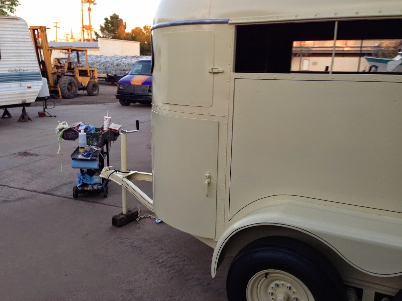 RTW Horse Trailer Restoration. 1963 Dave's Trailer Works, Wrangler Model.