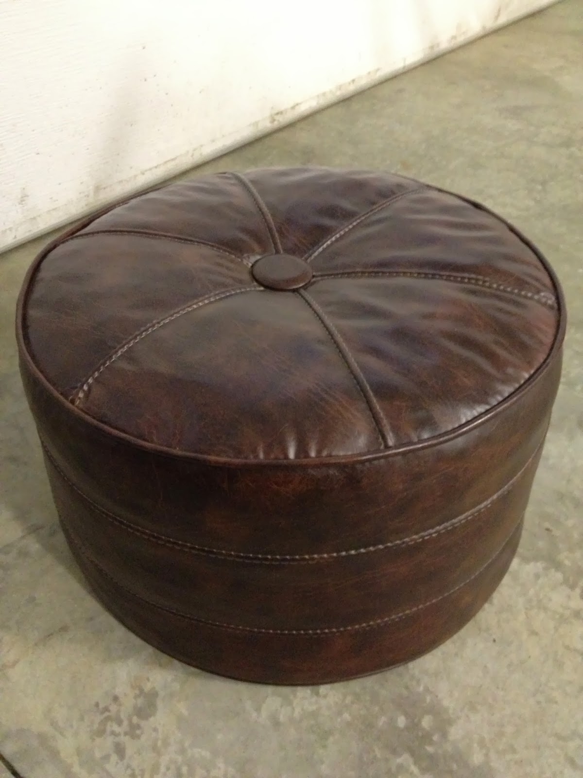 Inspired Whims An Ottoman Adventure...Yes, You Can Spray Paint Vinyl