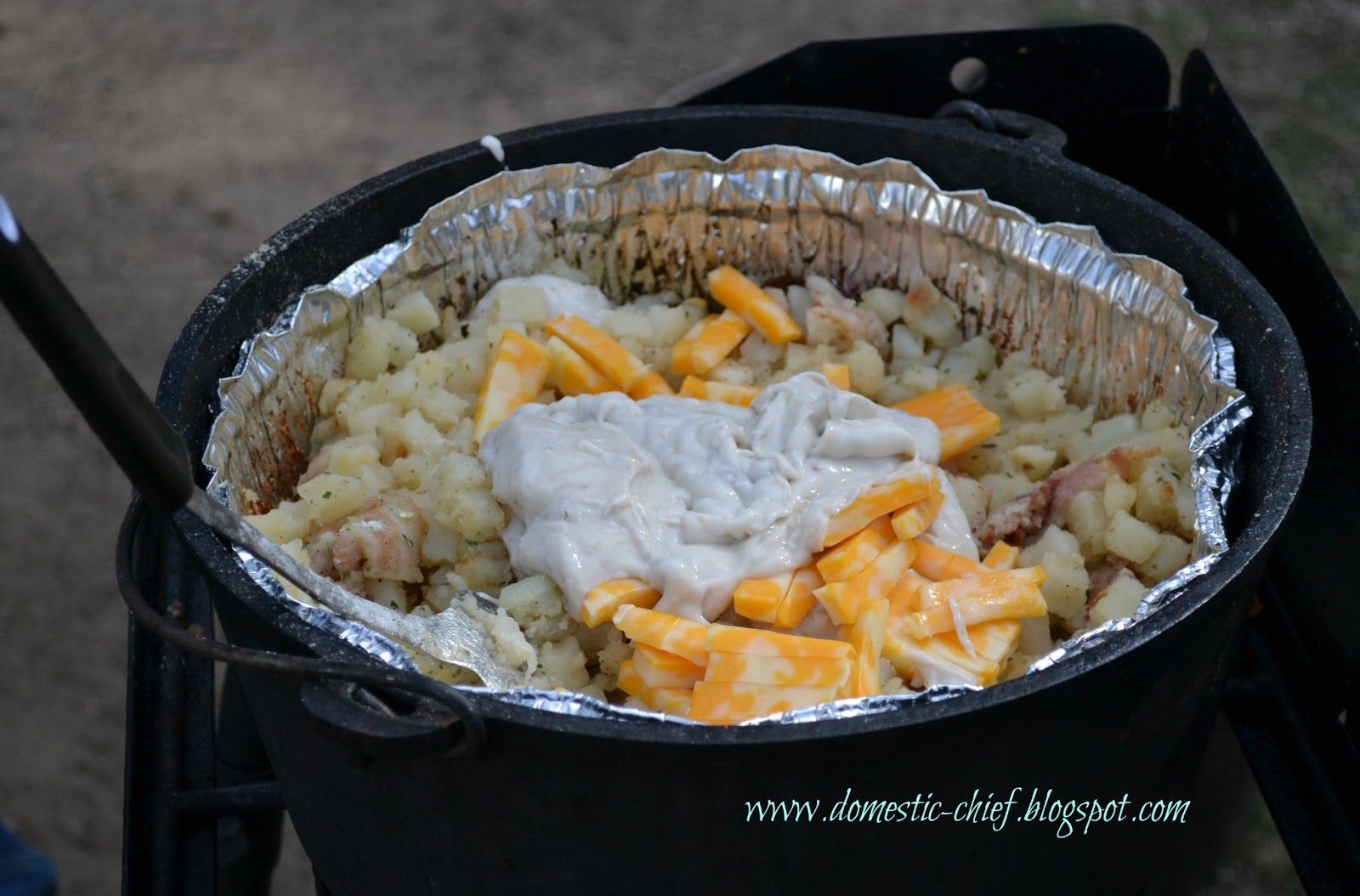 Chief Domestic Officer Cheesy Potatoes for Camping