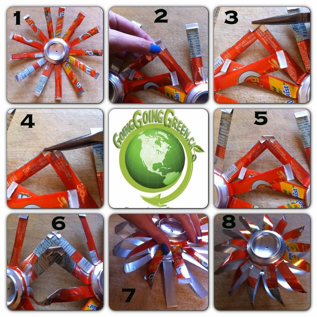 How to Recycle Wind Spinner Cans Christmas Ornaments