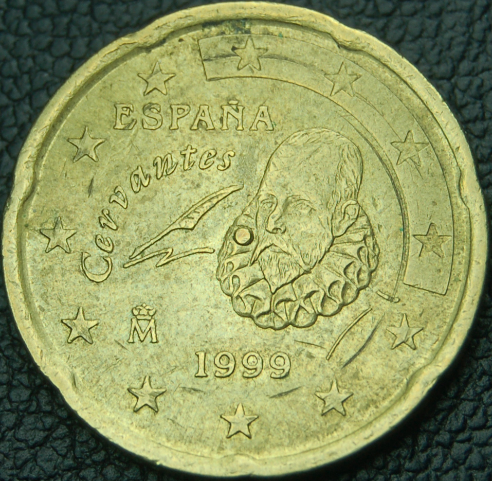 1999 - 20 Céntimos España - EMPASTE CIRCULAR 20+1999+empaste+circular
