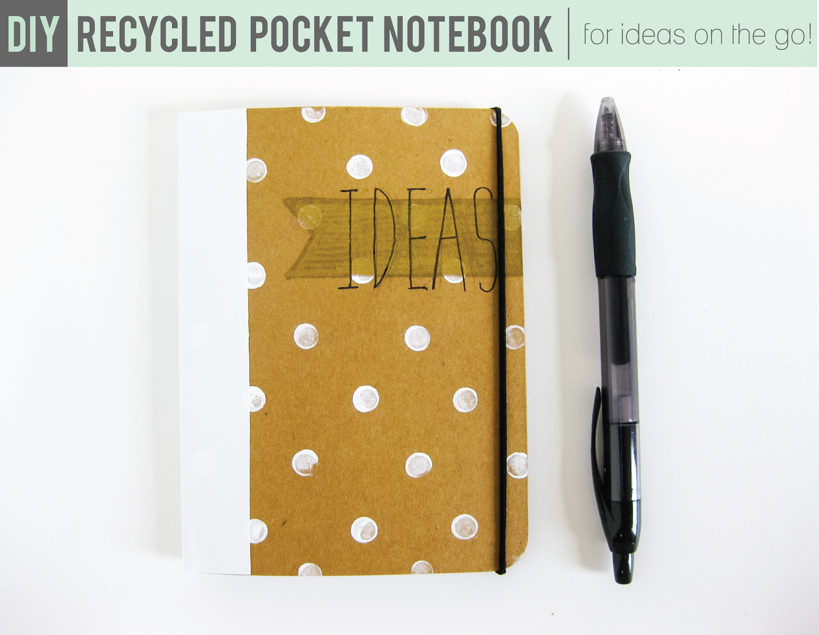 Cafe Craftea DIY Recycled Pocket Notebook