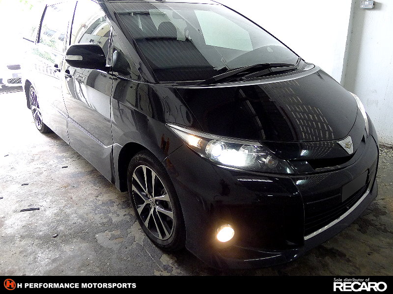 Premium Car Floor Mat Toyota Estima Acr50 Nfl With K2 Black Car