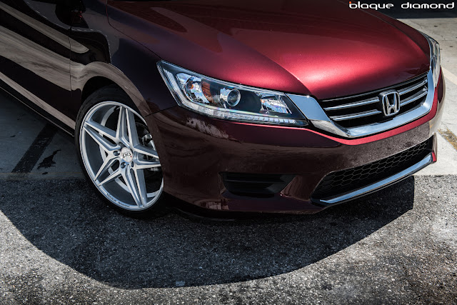 2015 Honda Accord Fitted with 20 Inch BD-8’s in Silver - Blaque Diamond Wheels