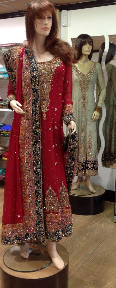 Bridal dresses in red colour images Bridal dresses in red colour images