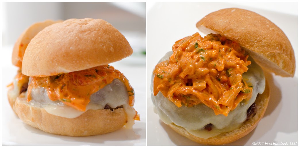 Lamb Burger With Kimchi Slaw