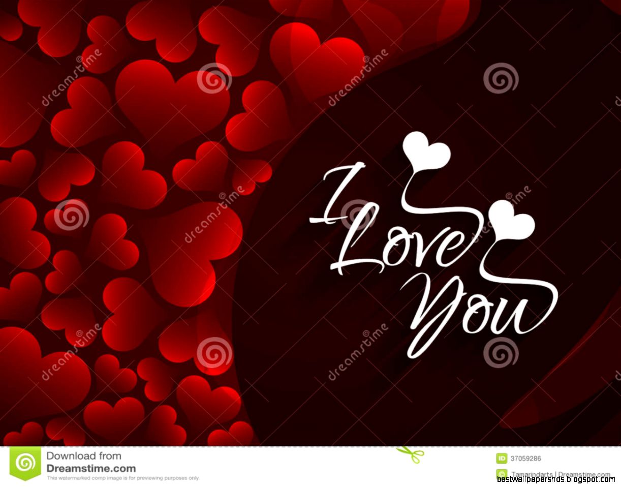Elegant Red Color Love Background With Hearts And Royalty Free Elegant Red Color Love Background With Hearts And Royalty Free