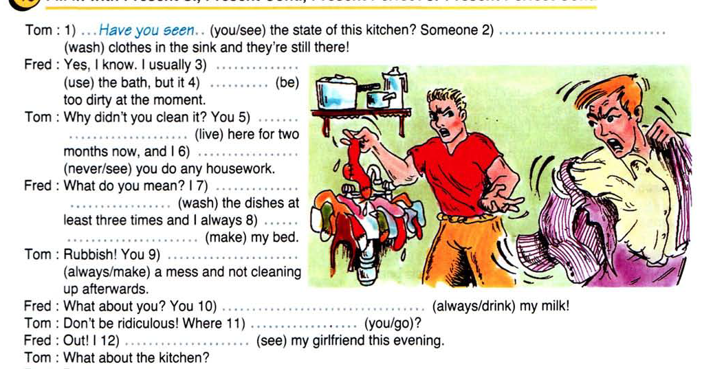 Mokytojos Daivos virtuali klasė: Homework task on Present tenses