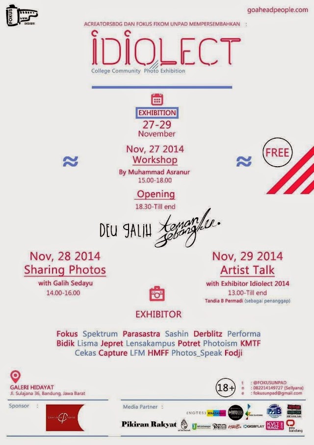  Idiolect, 27 - 29 November 2014