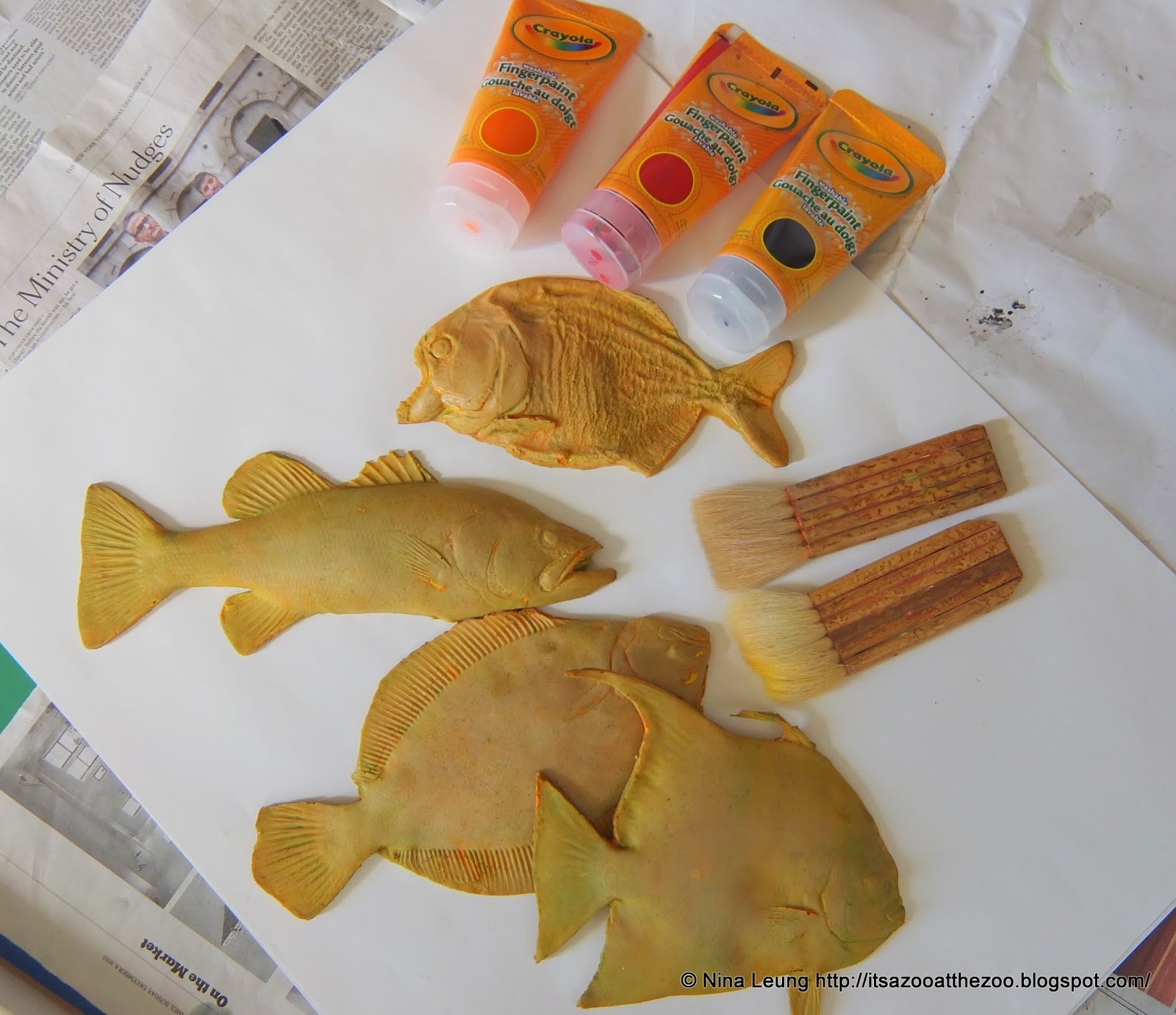 It's a Zoo at the Zoo Project Gyotaku Fish Printing