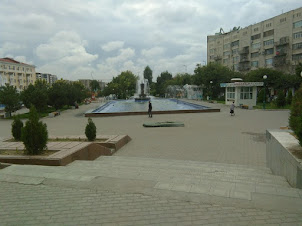 Palatial Front Courtyard of "TASHKENT CIRCUS" with Fountains.