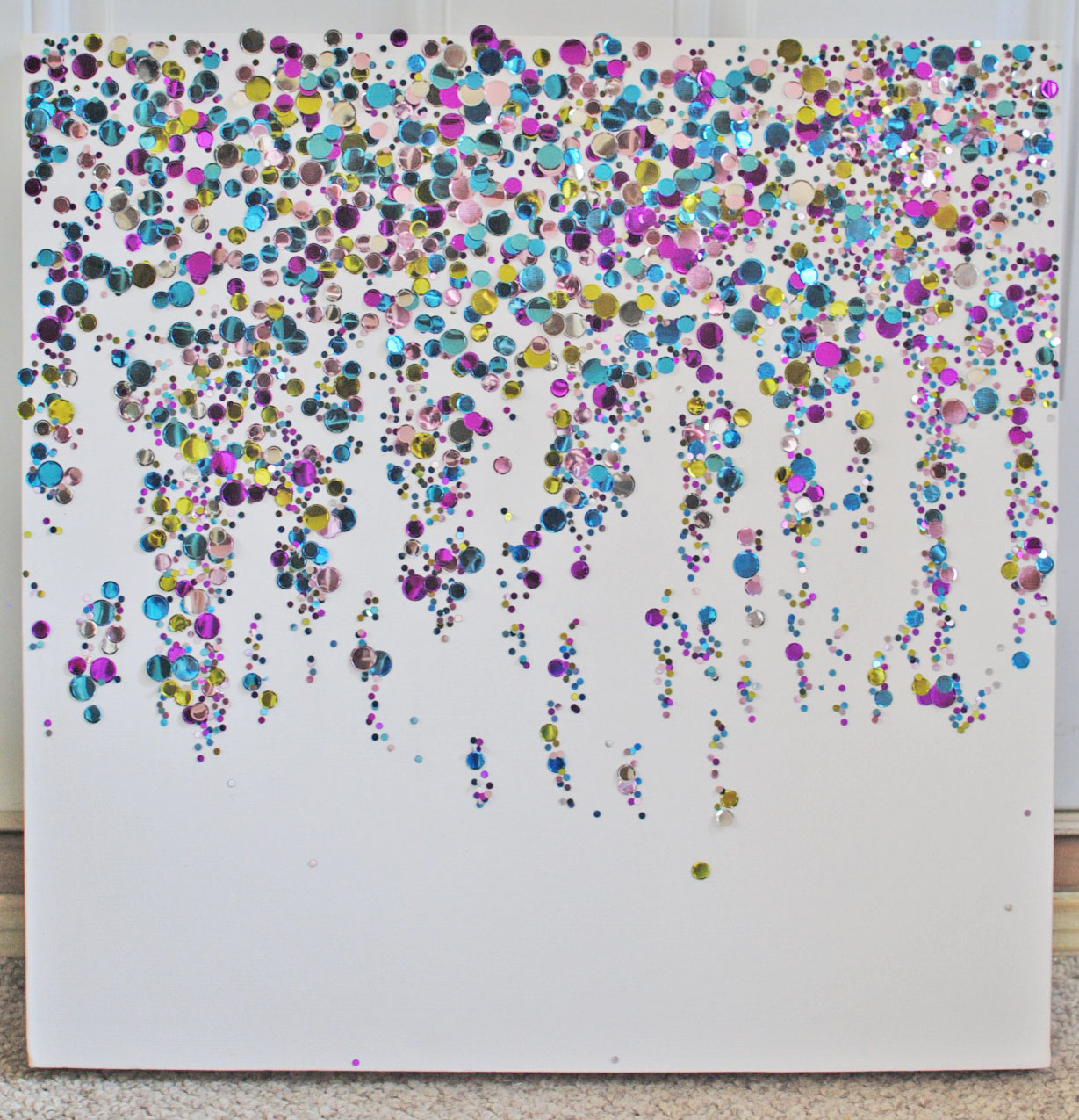 Covington and Co. Tutorial TuesdayConfetti Wall Art