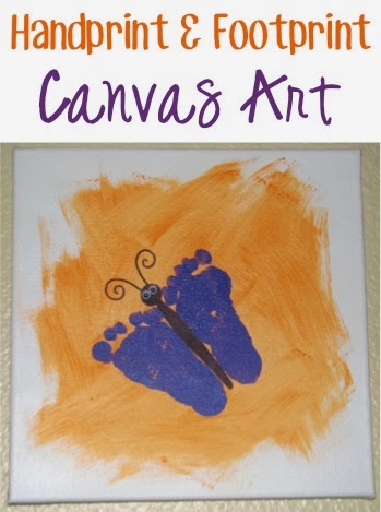 Make Handprint and Footprint  Canvas Art