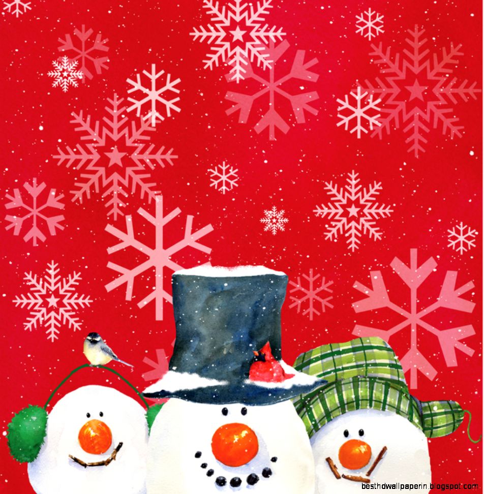 Christmas Snowmen Wallpaper for iPad Christmas Snowmen Wallpaper for iPad