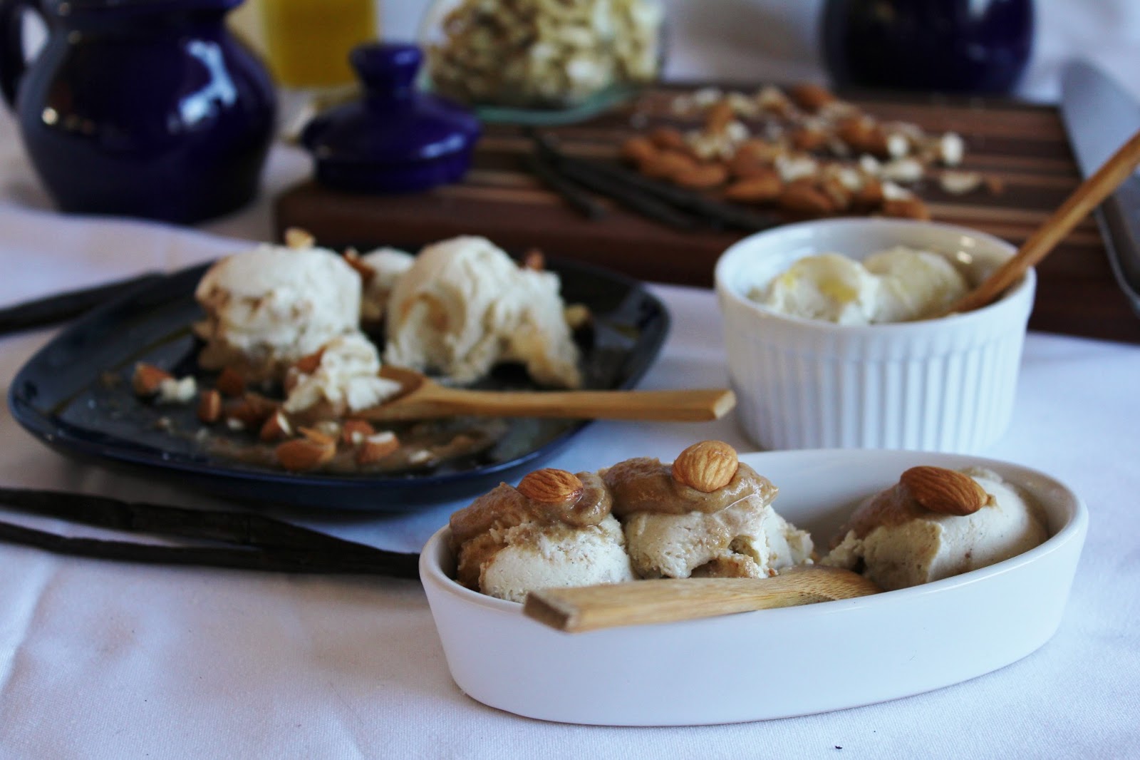 This Rawsome Vegan Life olive oil ice cream & vanilla coconut ice