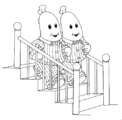 Coloring Pages Online on Coloring Pages Online  Bananas In Pyjamas Coloring Pages