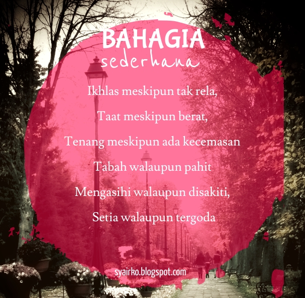 Bahagia Itu Sederhana Tersenyum Dan Selalu Bersyukur