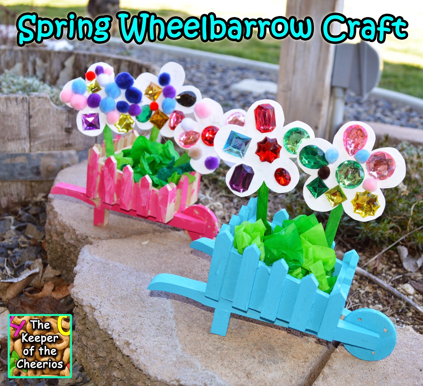 Spring Wheelbarrow Craft
