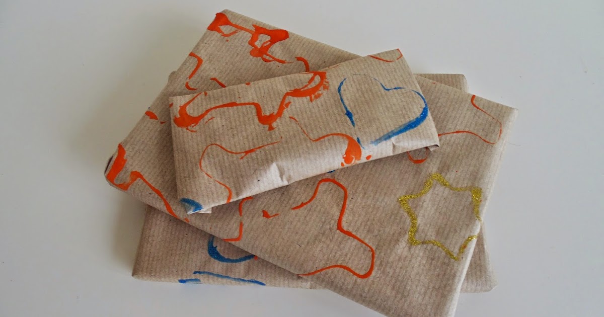 They Grow So Quick Homemade wrapping paper and cards