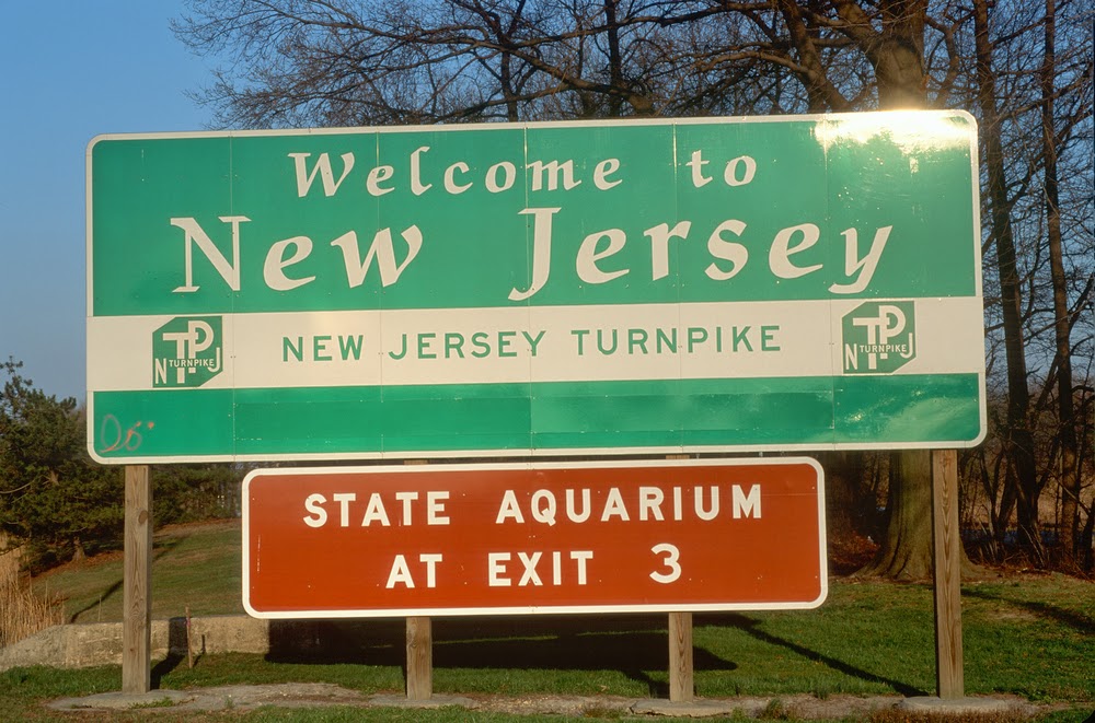 welcome to New Jersey sign