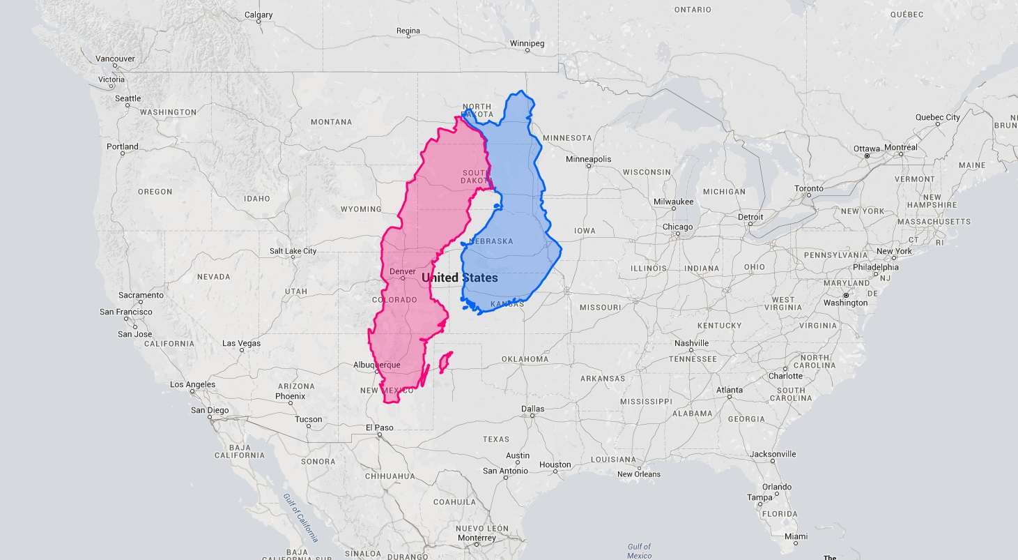 Size of Finland and Sweden compared to the U.S. - Vivid Maps