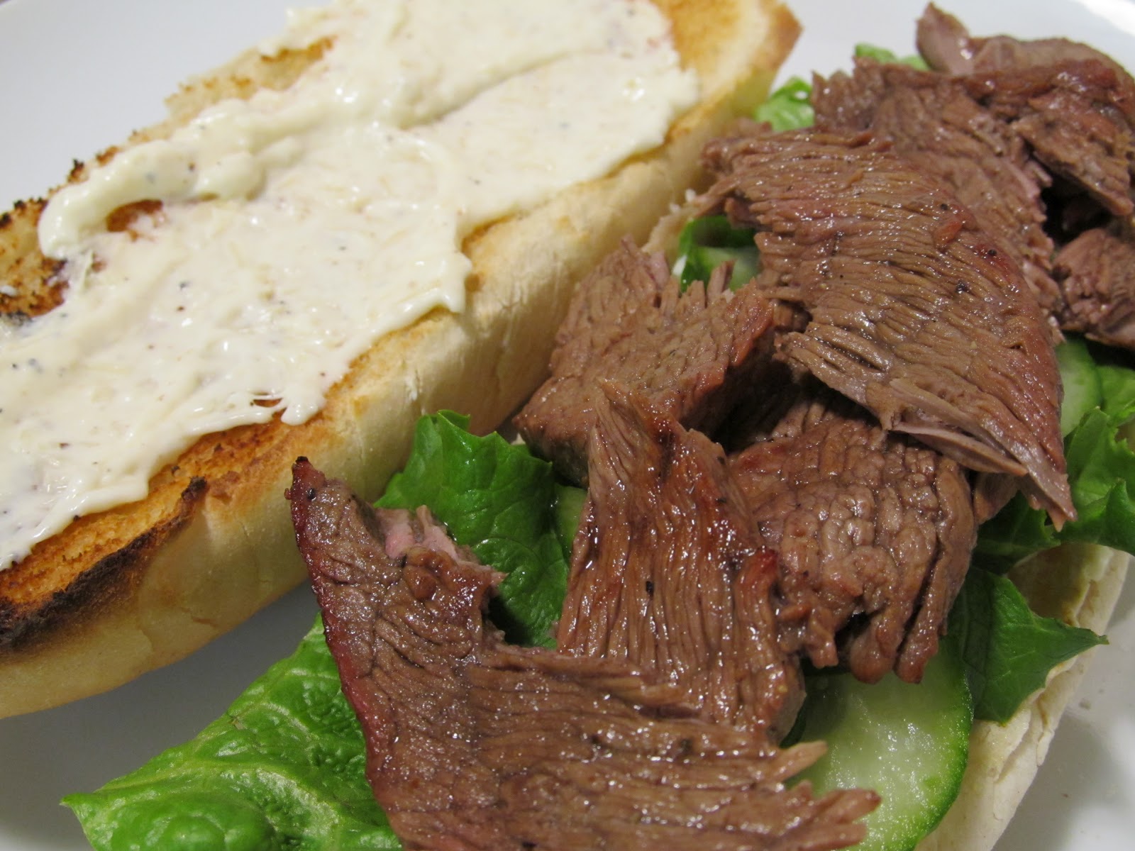 Jenn's Food Journey Simple Steak Sandwiches with Garlic Parmesan