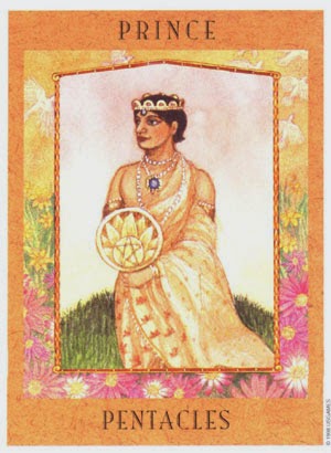 Tarot de las Diosas: Principe de Oros