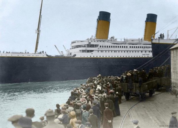 Check Out What RMS Titanic Looked Like  on 4/10/1912 