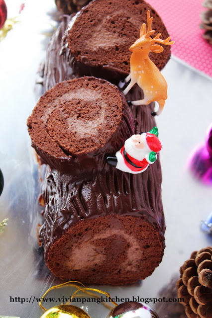 Vivian Pang Kitchen: Christmas Log cake