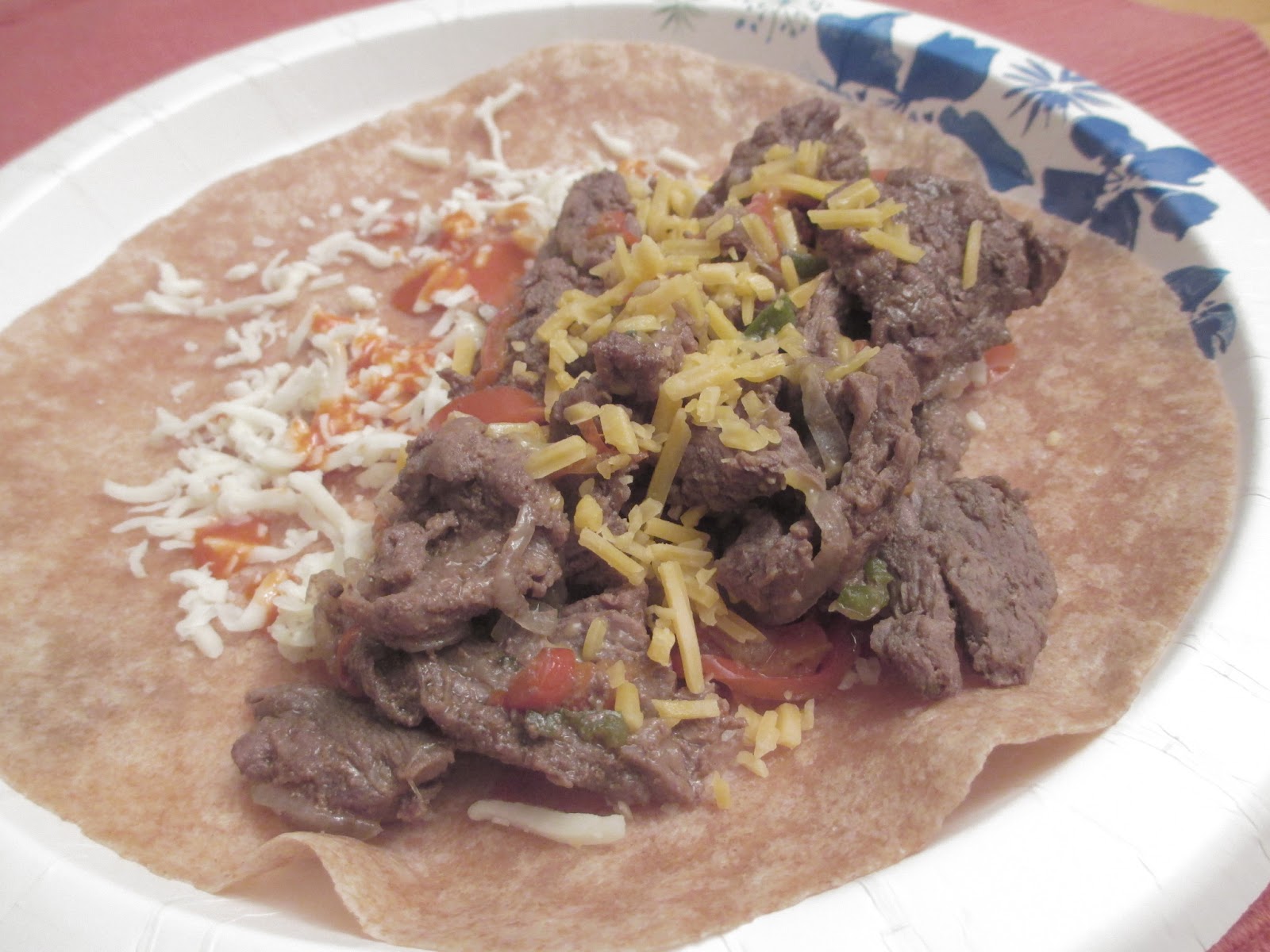 "So what are you making for dinner?" Steak Fajitas