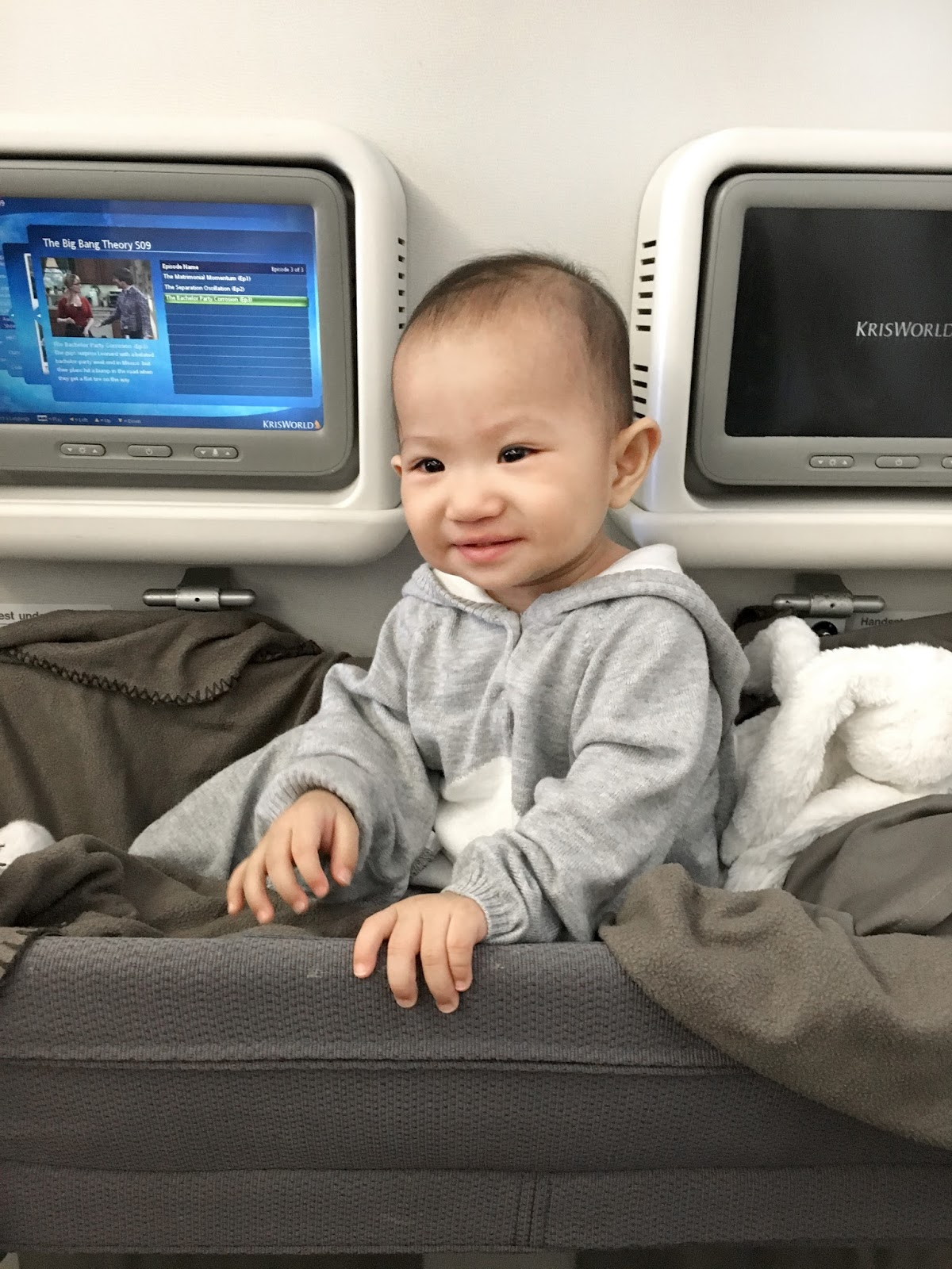 Singapore Airlines with A Baby Kayla's First Flight Travel