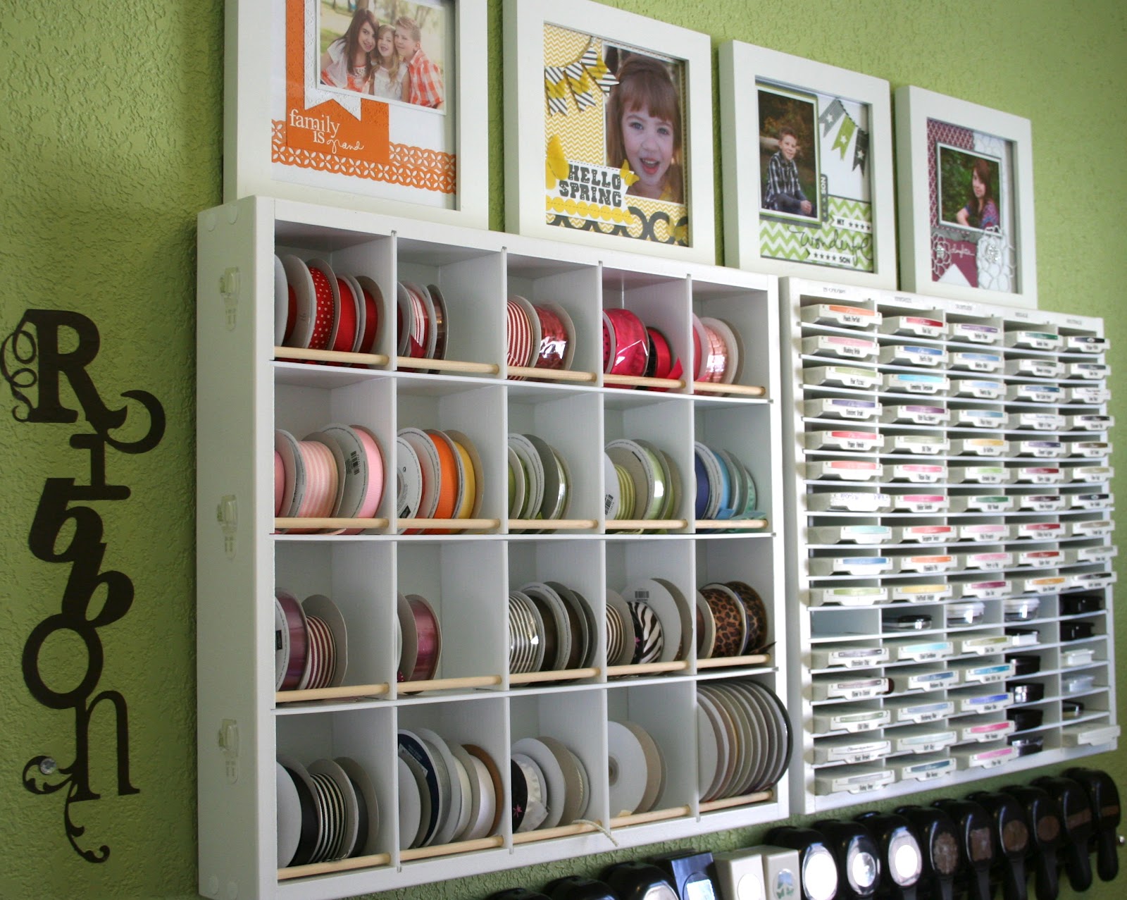 organizing craft area dining room