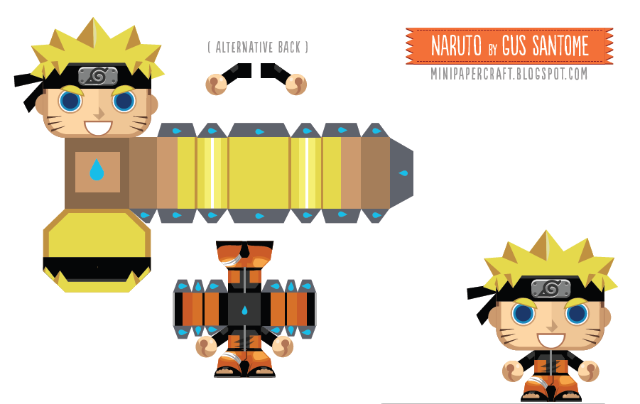 papercraft de kakashi naruto