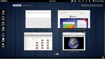 Linux-дистрибутив Fedora 15 Fedora15-GNOME3