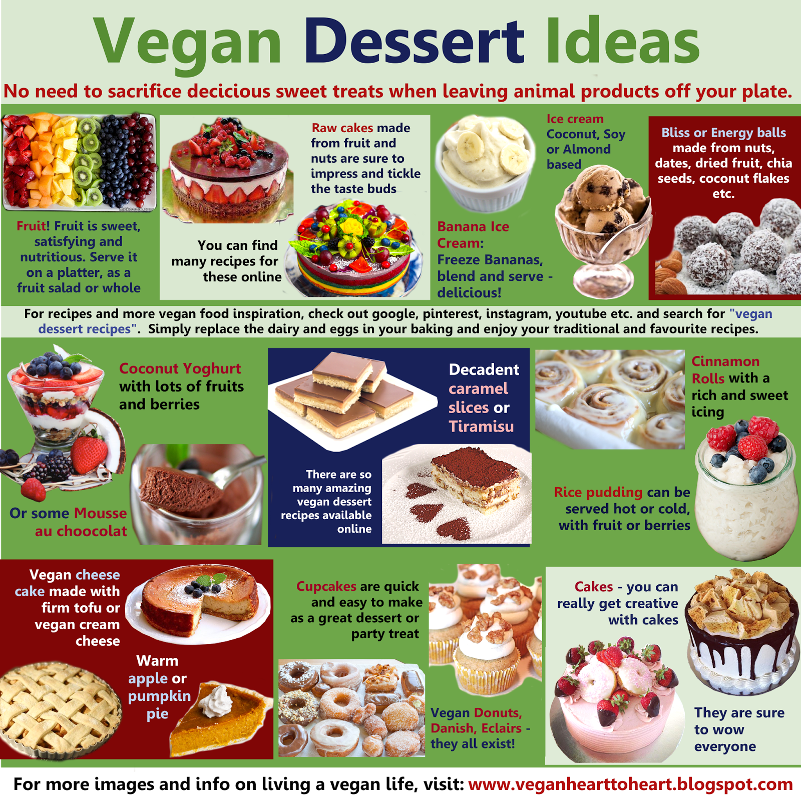 Vegan Heart to Heart Vegan Dessert Ideas. What is your favourite vegan dessert?