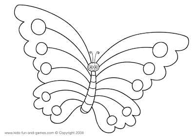 butterfly coloring sheet