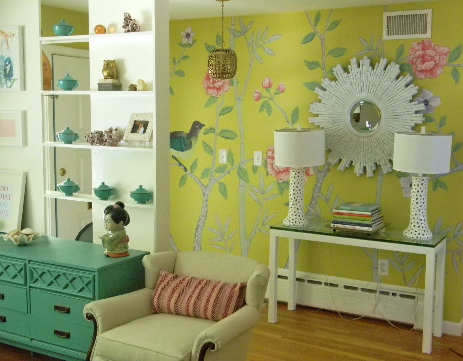 SHINY THINGS Big mural wall is DONE, here is how...