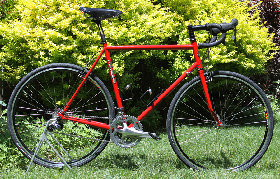 Ben's Cycle Hot Off The Stand Fire Engine Red Road Bike