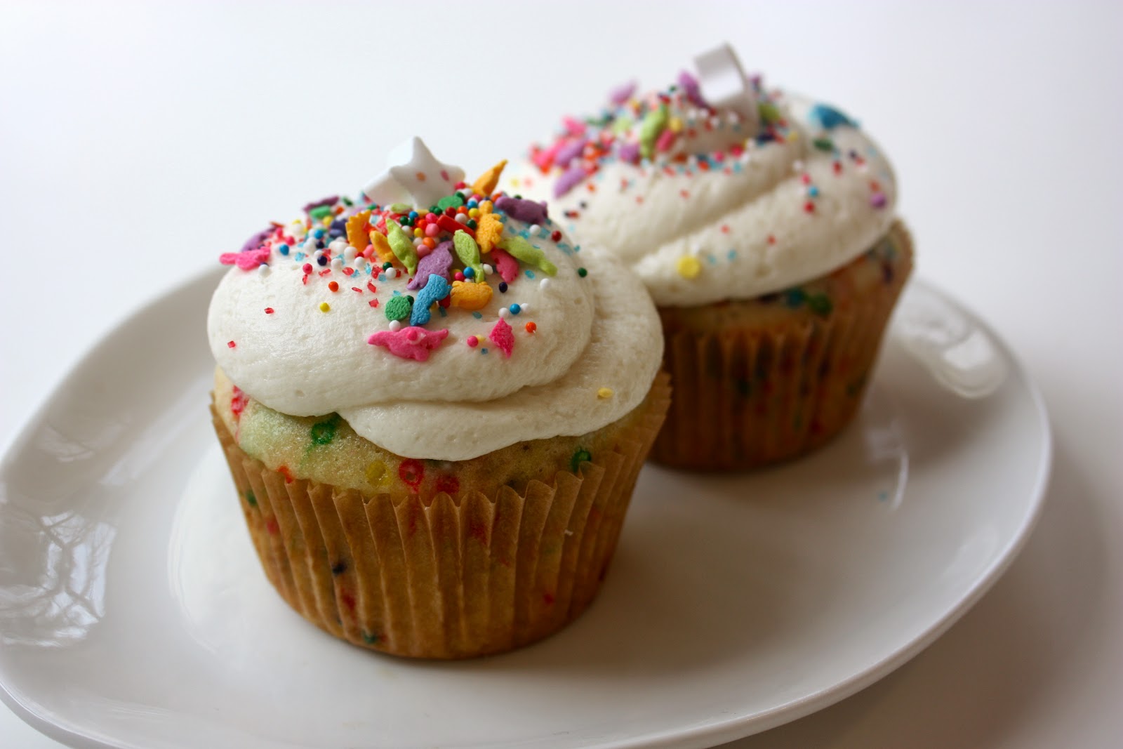 funfetti cupcakes for two