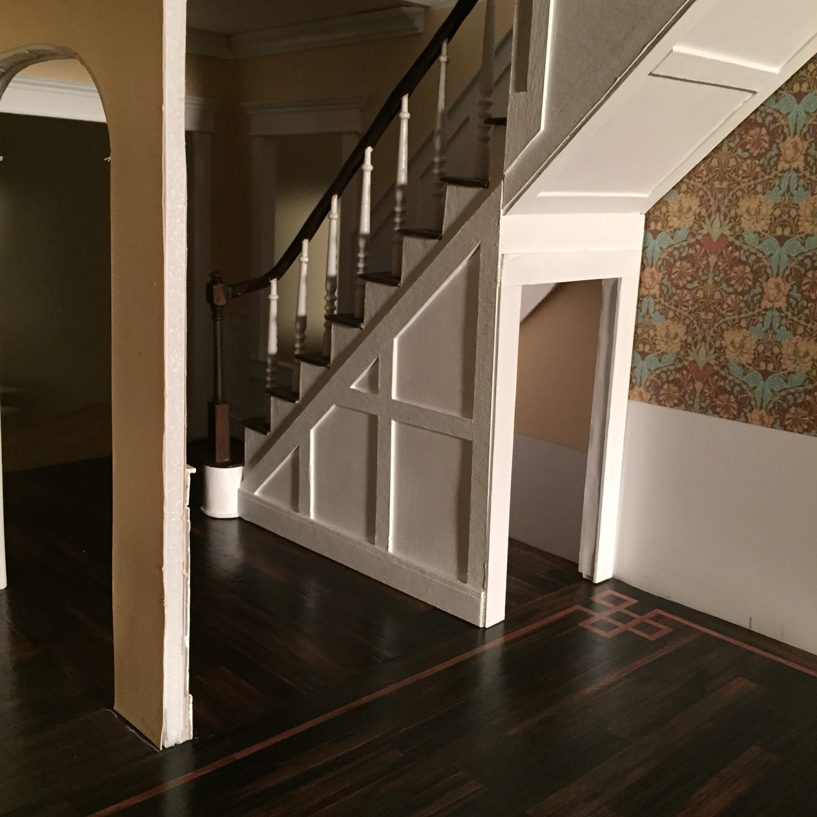 Finished dollhouse stairs The Kinfeld